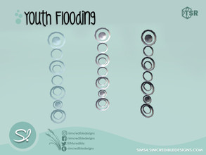 Sims 4 — Youth Flooding wall art by SIMcredible! — by SIMcredibledesigns.com available at TSR 3 colors variations