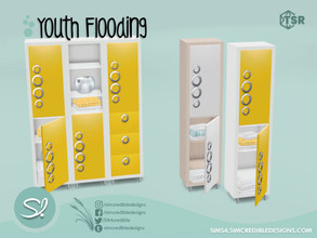 Sims 4 — Youth Flooding cabinet 2 by SIMcredible! — by SIMcredibledesigns.com available at TSR 2 colors variations
