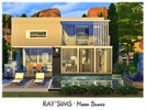 Sims 4 — Moon Dunes by Ray_Sims — This house fully furnished and decorated, without custom content. This house has 2