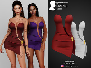 Sims 4 — Natys (Dress) by Beto_ae0 — Perfect short dress to go to parties, Enjoy it - 17 colors - New Mesh - All Lods -