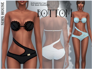 Sims 4 — LINGERIE SET BOTTOM by Sims_House — LINGERIE SET BOTTOM 6 color options. Set of lingerie briefs, bottoms for The