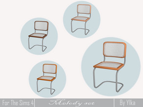 Sims 4 — [SJB] Melody set dining chair by Ylka by Ylka — Has 4 colors. You can see all the colors in the photo above.