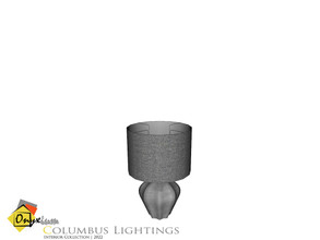 Sims 3 — Columbus Table Lamp Corrugated by Onyxium — Onyxium@TSR Design Workshop Lighting Collection | Belong To The 2022