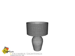 Sims 3 — Columbus Table Lamp Flat by Onyxium — Onyxium@TSR Design Workshop Lighting Collection | Belong To The 2022 Year