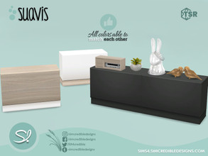 Sims 4 — Suavis Side table by SIMcredible! — by SIMcredibledesigns.com available at TSR 4 colors + variations