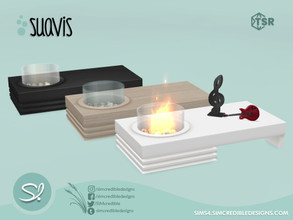 Sims 4 — Suavis fireplace by SIMcredible! — by SIMcredibledesigns.com available at TSR 4 colors + variations