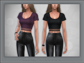 Sims 4 — Edge Top. by Pipco — A sleek top in 15 colors. Base Game Compatible New Mesh All Lods HQ Compatible Shadow,