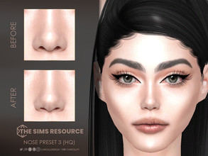 Sims 4 — Nose Preset 3 (HQ) by Caroll912 — A small nose preset for female Sims. Preset is suited for Teen - Elders and