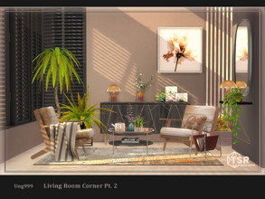 Sims 4 — Living Room Corner Pt.2 by ung999 — The second part of Living Room Corner, set includes : Magazine Rack Side