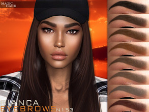 Sims 4 — [Patreon] Bianca Eyebrows N153 by MagicHand — Shaped eyebrows in 13 colors - HQ Compatible. Preview - CAS