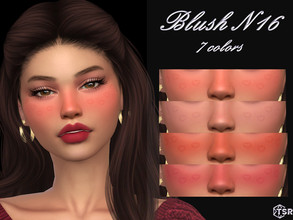 Sims 4 — Blush N16 by qLayla — The blush is : - base game compatible. - allowed for teen, young adult, adult and elder