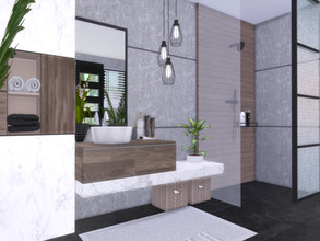 Sims 4 — Kira Bathroom by Suzz86 — Kira is a fully furnished and decorated bathroom. Size: 6x5 Value: $ 8,800 Short Walls