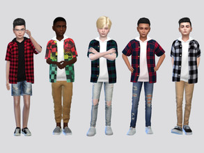Sims 4 — Marcum Hoodie Shirt Boys by McLayneSims — TSR EXCLUSIVE Standalone item 10 Swatches MESH by Me NO RECOLORING