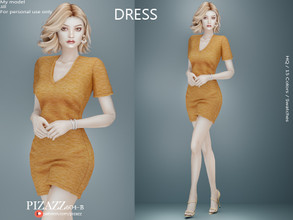 Sims 4 — Evening Dress by pizazz — www.patreon.com/pizazz Evening Dress. Casual, formal, and party. This dress has simple