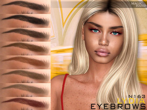 Sims 4 — Lydia Eyebrows N163 by MagicHand — Straight eyebrows in 13 colors - HQ Compatible. Preview - CAS thumbnail