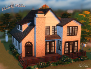 Sims 4 — Arcane House  by iaslexia — A cozy house surrounded by trees and plants! Perfect for up to 6 sims! It has a