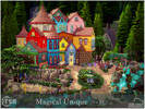 Sims 4 — Magical Unique (No CC!) by nobody13922 — A large unusual house ideal for a magical family. Magical, colorful,