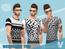 Sims 4 — Back to School Designer Tee by SimmieV — A collection of eight new designer t-shirts that feature trending black