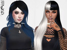 Sims 4 — Inverted Cross Face Tattoo by MaruChanBe2 — Inverted cross face tattoo. 8 variations.