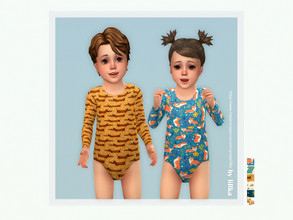Sims 4 — Toddler Onesie 21 by lillka — Toddler Onesie 21 You will find it in the bottom category 6 swatches Base game