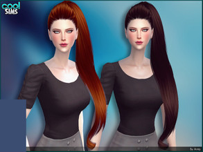 Sims 4 — Anto - Galaxy (Hair) by Anto — Gaga tail for ladies