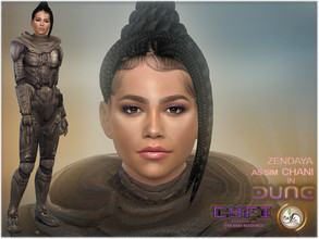 Sims 4 — SIM Zendaya as Chani [Dune] - CyFi by BAkalia — Hello :) This is my version of Sim Zendaya as Chani from movie