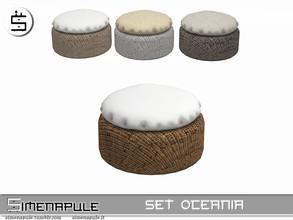 Sims 4 — Set Oceania - Night Table by Simenapule — Set Oceania - Night Table. 4 colors.