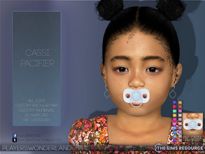 Sims 4 — Cassi Pacifier by PlayersWonderland — A cute but simple looking pacifier for male and female toddlers! Included