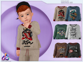 Sims 4 — Toddler Boy Sweater 182 by RobertaPLobo — :: Toddler Sweater 182 - TS4 :: Only for boys :: 6 swatches :: Custom