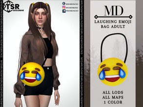 Sims 4 — laughing emoji bag adult by Mydarling20 — new mesh base game compatible all lods all maps 1 color the texture of