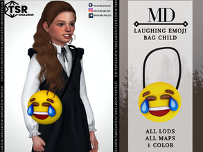 Sims 4 — laughing emoji bag child by Mydarling20 — new mesh base game compatible all lods all maps 1 color the texture of