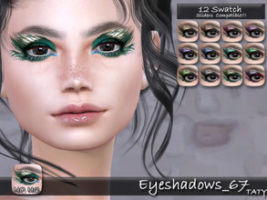 Sims 4 — Eyeshadows_67 by tatygagg — New eyeshadows for all your Sims. - Female, Male - Human, Alien - Teen to Elder - Hq
