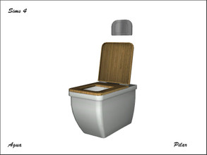 Sims 4 —  Agua Toilet S4 by Pilar —  Agua Toilet S4