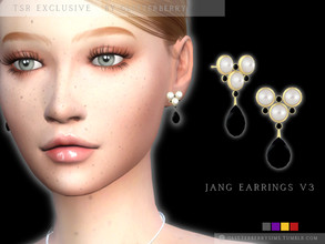 Sims 4 — Jang Earrings v3 by Glitterberryfly — Final version for the Jang Earrings