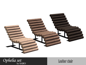 Sims 4 — Ophelia Leather chair by SSR99 — A leather chair, modern design