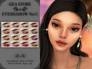 Sims 4 — Eyeshadow No11 by Gea_Store — 16 Swatch BGC HQ Dont reclaim this as yours and dont re-update