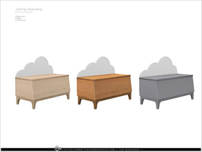 Sims 4 — Jenny nursery - bench by Severinka_ — Bench From the set 'Jenny nursery furniture' Build / Buy category: Comfort