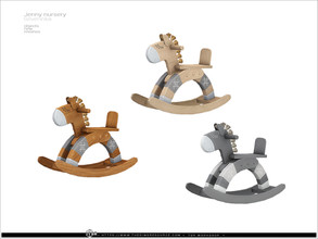Sims 4 — Jenny nursery - Horse rocking chair by Severinka_ — Decorative cradle From the set 'Jenny nursery furniture'