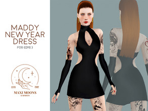 Sims 3 — Maddy New Year Dress by maximoons — For sims 3 Female only Adult &amp; Young Adult With custom thumbnail