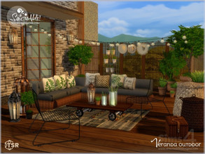 Sims 4 — Veranda by SIMcredible! — Since it's summer time, why not spend some time outdoors? We are bringing today the
