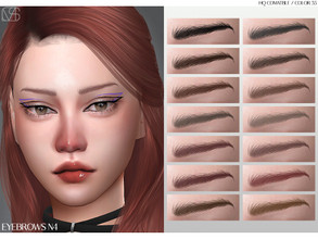 Sims 4 — LMCS Eyebrows N4 by Lisaminicatsims — -New Mesh -Eyebrows category -HQ comatble -35 swatches -All Skin