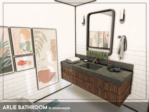Sims 4 — Arlie Bathroom (TSR only CC) by xogerardine — Modern bathroom!