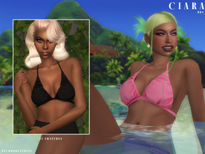Sims 4 — CIARA | bra by Plumbobs_n_Fries — Casual Brassiere Top New Mesh HQ Texture Female | Teen - Elders Hot Weather