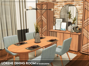 Sims 4 — Lorene Dining Room (TSR only CC) by xogerardine — Beautiful, modern dining room!