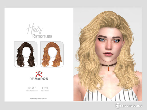 Sims 4 — Tyra Hair Retexture Mesh Needed by remaron — Hair retexture for females in The Sims 4 PLEASE READ BEFORE