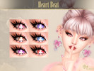 Sims 4 — Heart Beat Eyecolor by Kikuruacchi — - It is suitable for Female and Male. ( Toddler to Elder ) - 6 swatches -