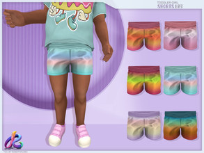 Sims 4 — Toddler Girl Shorts 185 by RobertaPLobo — :: Toddler Shorts 185 - TS4 :: Only for Girls :: 6 swatches :: Custom