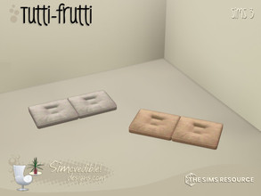 Sims 3 — Tutti-Frutti decor squared cushions by SIMcredible! — by SIMcredibledesigns.com available at TSR