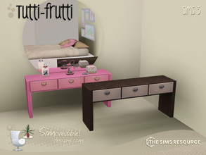 Sims 3 — Tutti-Frutti Desk  by SIMcredible! — by SIMcredibledesigns.com available at TSR