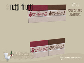 Sims 3 — Tutti-Frutti Panel by SIMcredible! — by SIMcredibledesigns.com available at TSR
